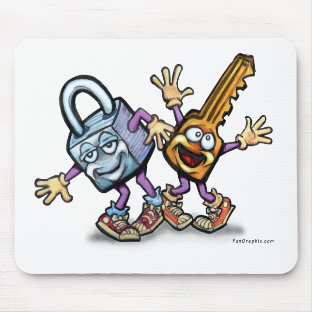 Lås i Nyckel Musmatta (Framsidan)