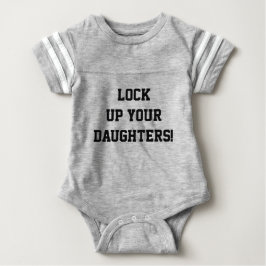 Lås In Era Döttrar Roligt Talesätt Baby Onesie Tröja