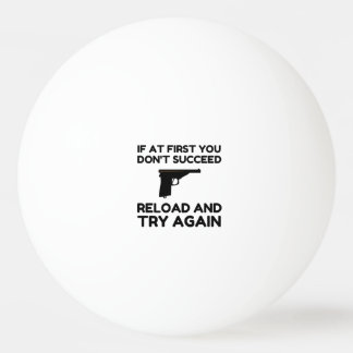Läs in Gun igen Pingisboll