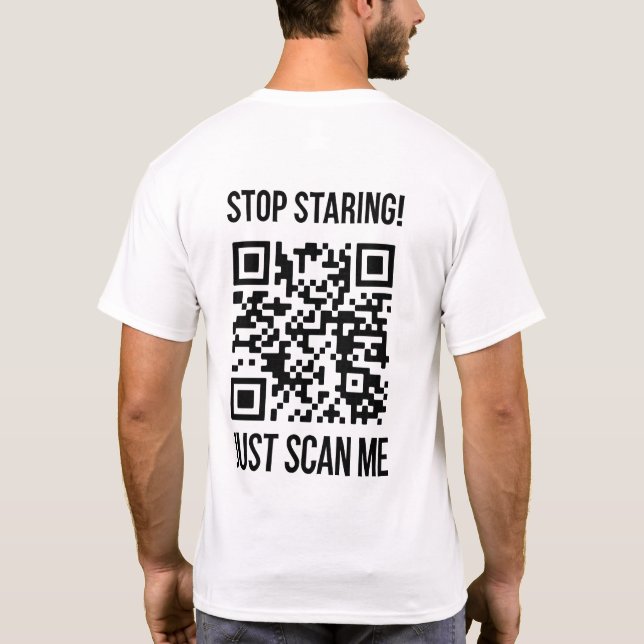 Läs in QR-kod till mig: Skapa din framtid T Shirt (Baksida)