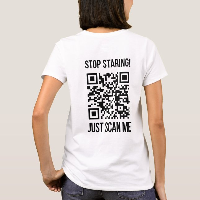 Läs in QR-kod till mig: Skapa din framtid T Shirt (Baksida)