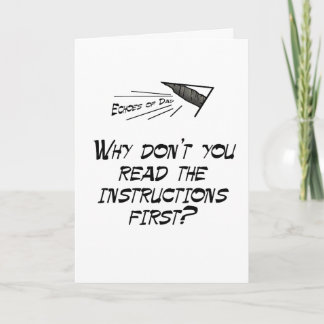 Läs instruktionerna kort