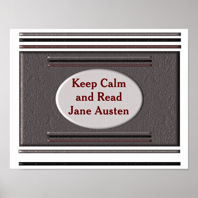 Läs Jane Austen - poster (Framsidan)