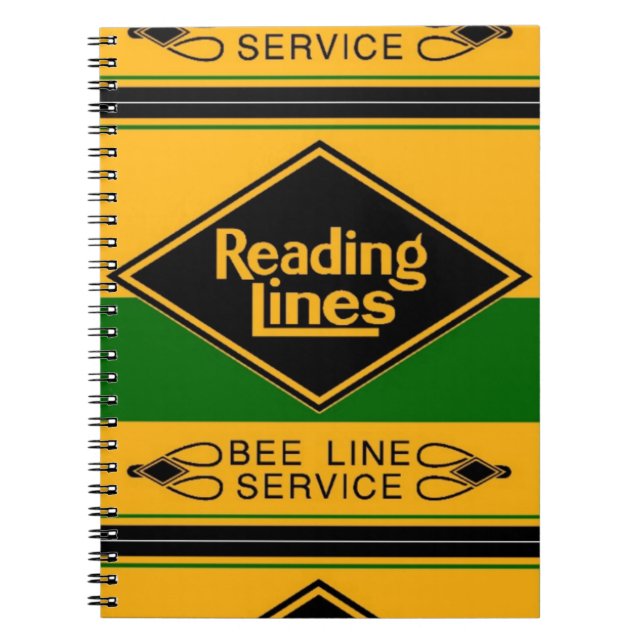 Läs- järnväg, bi fodrar tjänste- anteckningsböcker (Framsidan)