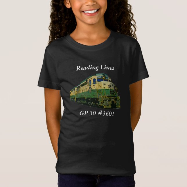 Läs- järnväg GP-30 #3601 T-shirt (Framsida)