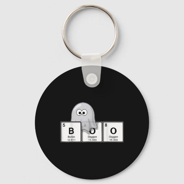 Läs kemi med Spöken Lärare Boo Halloween Nyckelring (Framsida)
