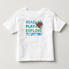 Läs, lek, utforska Toddler T-Shirt | Havstema