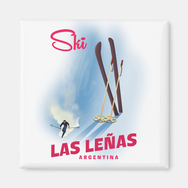 Las Leñas är en argentinsk skidort Magnet (Framsidan)