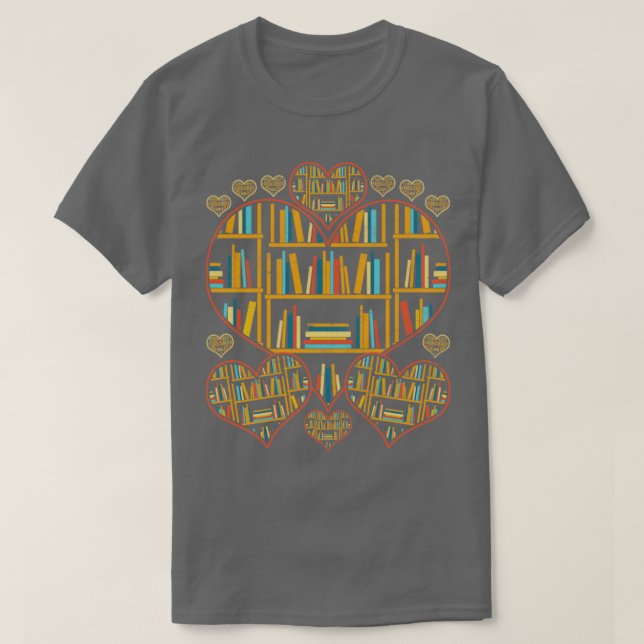 Läs litteraturbokmaskens hörn bok Älskare T Shirt (Design framsida)