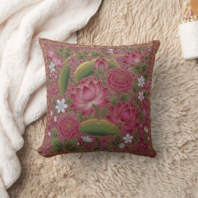 Las magnolias pillow kudde (Filt)