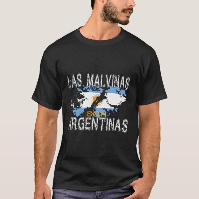 Las Malvinas Son Argentinas - Islas Malvinas Argen T Shirt (Framsida)