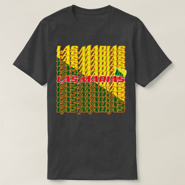 Las Marias Cascade text 2 T Shirt (Design framsida)
