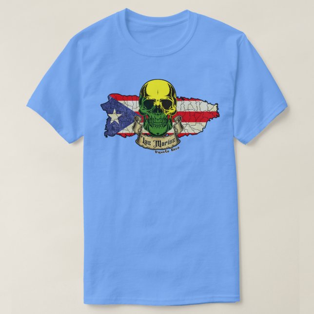 Las Marias Isla de Puerto Rico T Shirt (Design framsida)