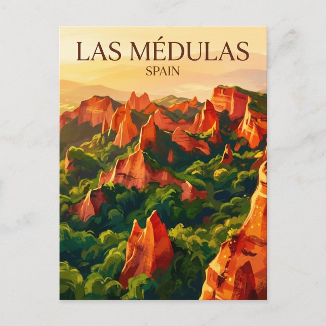 Las Médulas Spanien Vykort (Framsida)