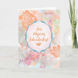 Las Mejores Felicidades - spansk Best Önskemål Kort