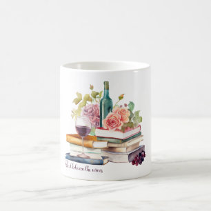Läs mellan vinjerna kaffemugg