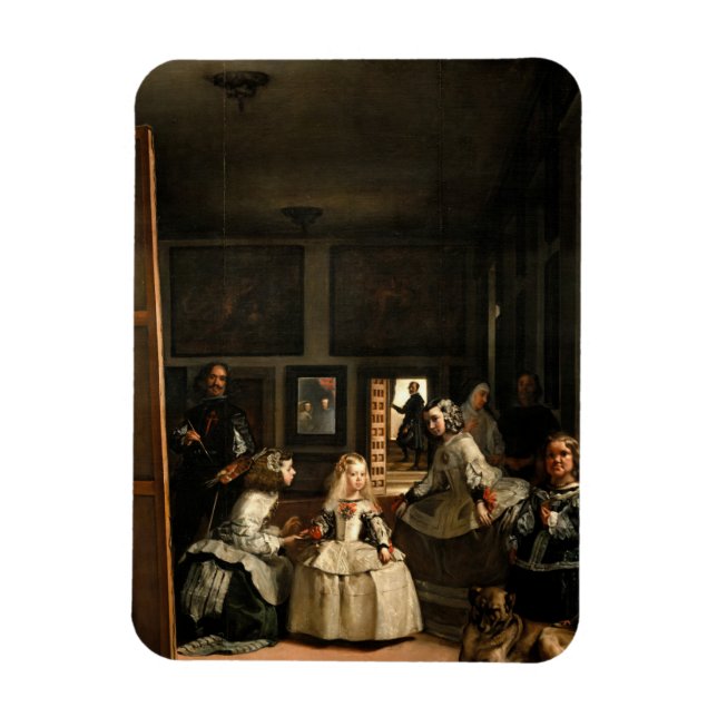 Las Meninas, 1656 av Diego Velazquez Magnet (Vertikal)