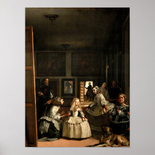 Las Meninas, 1656 av Diego Velazquez Poster