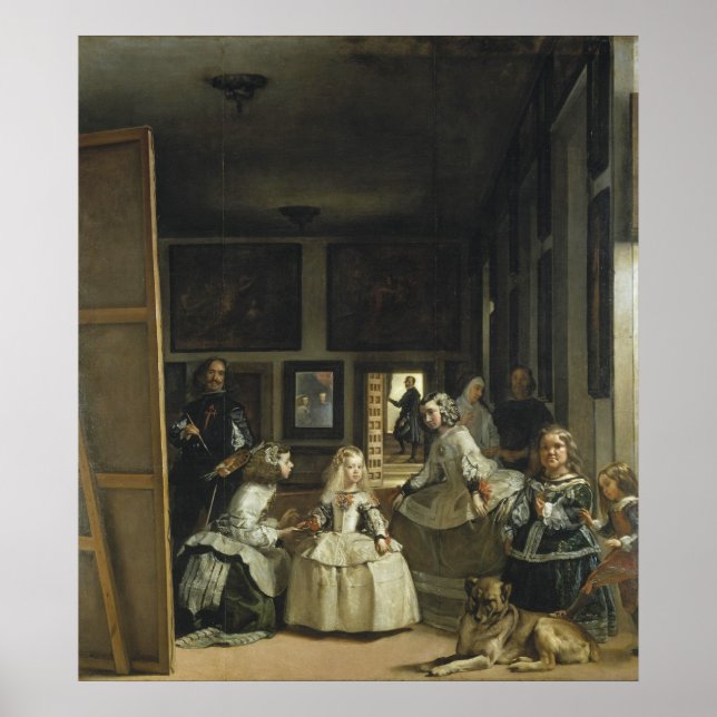 Las Meninas av Diego Velazquez Poster (Framsidan)