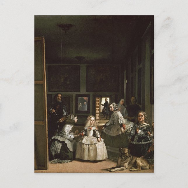 Las Meninas av Diego Velazquez Vykort (Framsida)
