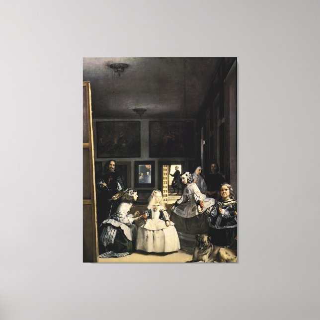 Las Meninas av Velasquez Canvastryck (Framsida)