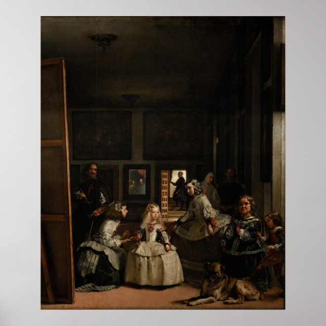 Las Meninas av Velazquez Poster (Framsidan)