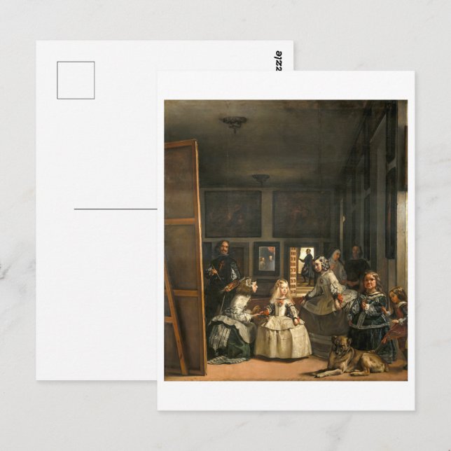 Las Meninas | Diego Velá zquez | Vykort (Fram/baksida)