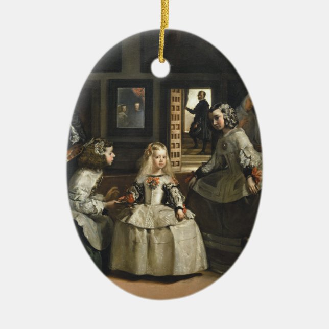 Las Meninas Diego Velázquez Fine Art Julgransprydnad Keramik (Framsidan)