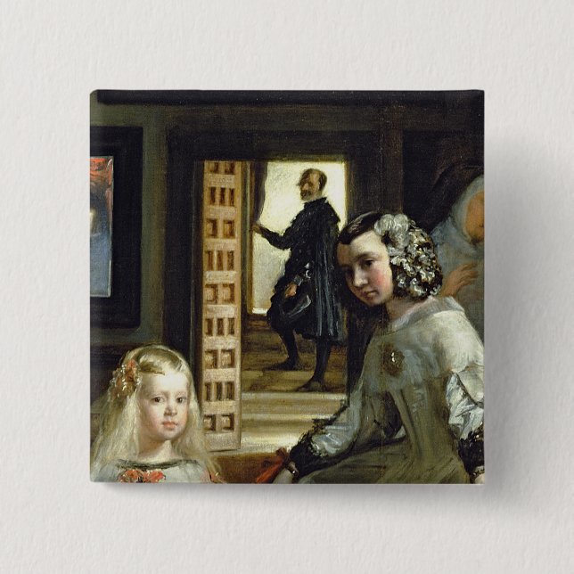 Las Meninas eller familjen av den Philip droppen, Knapp (Framsida)