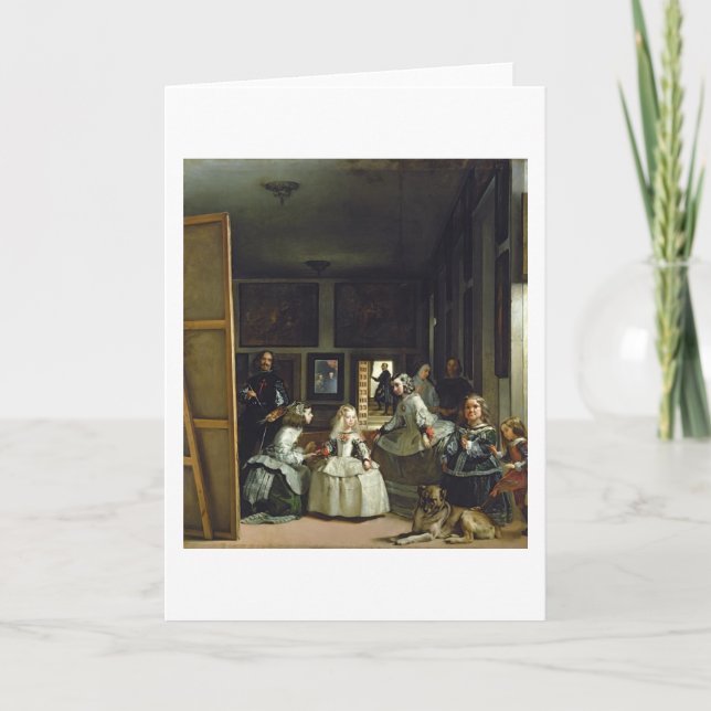 Las Meninas eller familjen av den Philip droppen, Kort (Framsida)