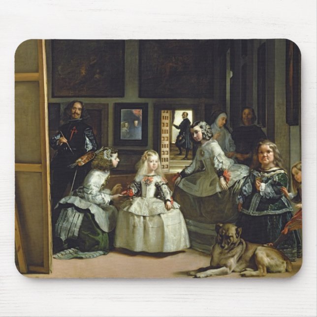 Las Meninas eller familjen av den Philip droppen, Musmatta (Framsidan)