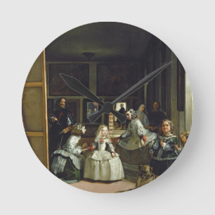 Las Meninas eller familjen av den Philip droppen, Rund Klocka