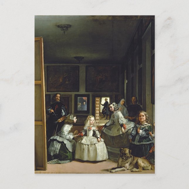Las Meninas eller The Family of Philip IV, 1656 2 Vykort (Framsida)