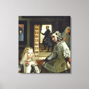Las Meninas eller The Family of Philip IV, 1656 Canvastryck
