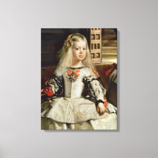 Las Meninas eller The Family of Philip IV, 1656 Canvastryck (Framsida)