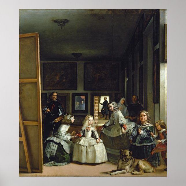 Las Meninas eller The Family of Philip IV, 1656 Poster (Framsidan)