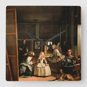 Las Meninas Fyrkantig Klocka