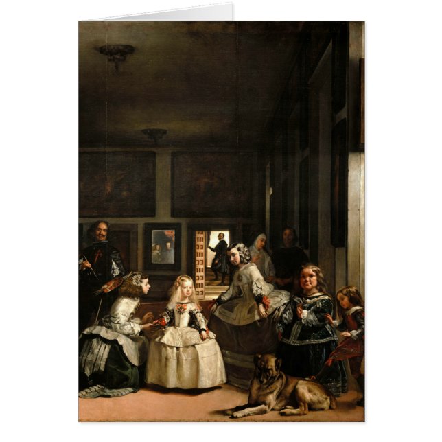 Las Meninas Hälsningskort (Framsidan)
