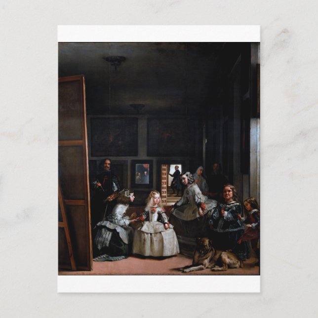 Las Meninas, Hovfröknarna, Diego Velazquez Vykort (Framsida)