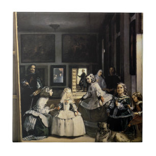 Las Meninas vid Velasquez Kakelplatta