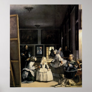 Las Meninas vid Velasquez Poster