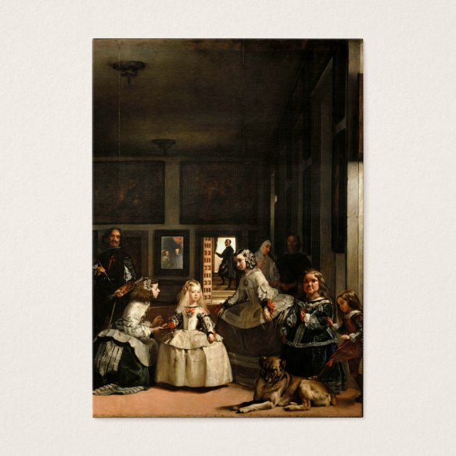 Las Meninas Visitkort (Framsidan)
