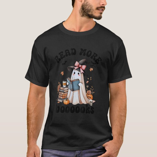 Läs mer Bokar Ghost Viading Bokar Bookish Hallow T Shirt (Framsida)