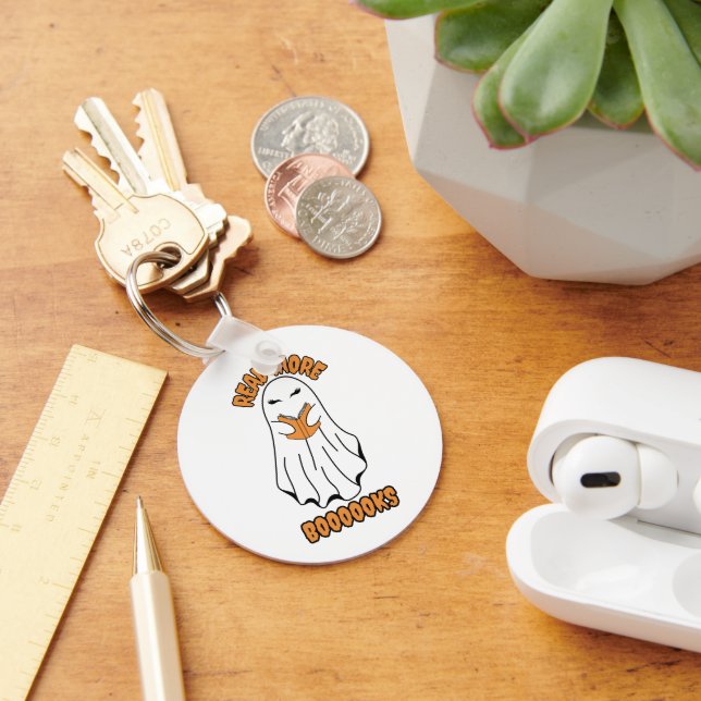 Läs mer Bokar Halloween Ghost-Orange Nyckelring (Skrivbord)