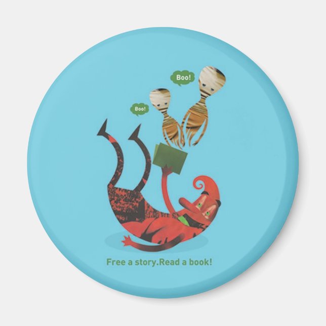 Läs mer bokar magnet (Framsidan)