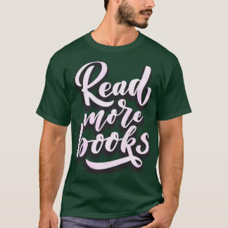 Läs mer Bokar Slogan Bibliophile Bok Älskare T Shirt