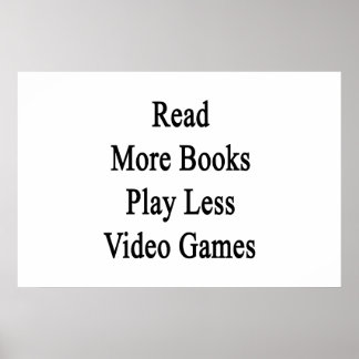Läs mer Bokar Spela mindre videospel Poster