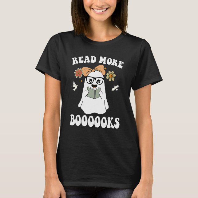 Läs mer Booooks Cute Ghost Läs mer Booooks H T Shirt (Framsida)