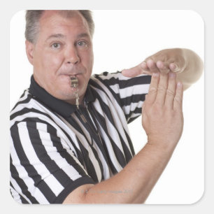 Läs mer med Timeout-signal och visningsuppgift Fyrkantigt Klistermärke