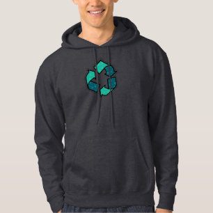 Läs mer om återvinning - Jorddagen Hoodie